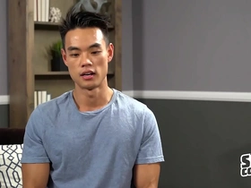 Asian stud has a solo pleasure by the pool in this Sean Cody video.