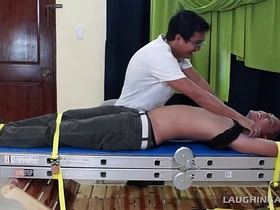 Gilbert's sensitive parts teased and tickled