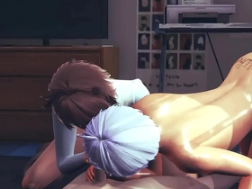 Japanese crossdressing sissies engage in hardcore anal sex in HD