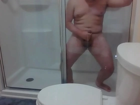 Soloboy Asian teen masturbates in hotel bathroom
