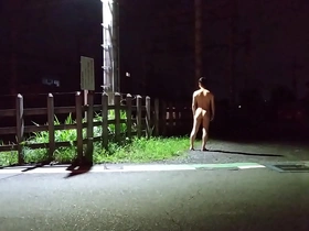 Japanese twink's exhibitionist performance in the great outdoors