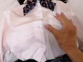 Intimate massage and traditional sex with a young Japanese girlfriend cosplaying