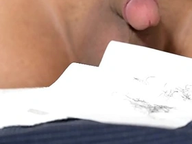 Japanese guy gets off on camera with self-filmed masturbation and piss play