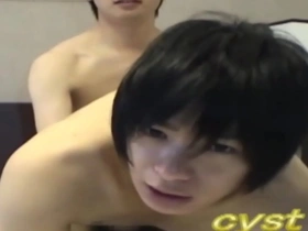 Gay anal and handjob in a painful but pleasurable scene