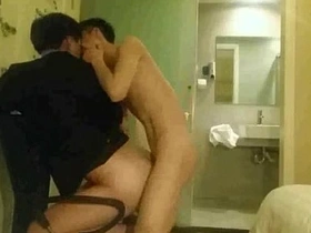 Slim Asian twink's wild ride to gay pleasure