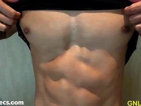 Muscle worship session with a seductive Asian masseur and muscular client
