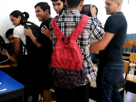 Young Asian and Latino gays engage in a wild orgy