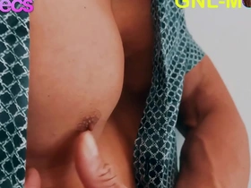 Asian hunk's nipples teased and brought to the brink of orgasm